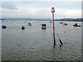 Channel marker in the River Tamar at Saltash