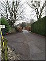 Access road from  St Mary, East Worldham to the main road