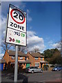 Bournemouth : Winton - Victoria Park Road & Speed Sign