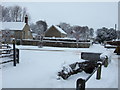 Looking up School Lane from The Dene, Hindon