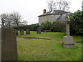 Looking from the church porch at St Mary, East Worldham towards the vicarage