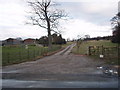 Cattlegrid and entrance to Carrbeck House