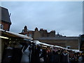 View of backs of houses on Kentish Town Road from The Camden Market