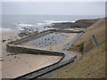 NZ3769 : Former open-air swimming pool, Tynemouth by Roger Cornfoot