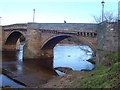 NY9864 : Historic bridge over the Tyne by Joan Sykes
