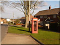 Broadmayne: phone box in Chalky Road