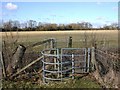 SP2858 : Kissing gates on the footpath to Wasperton by David P Howard