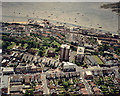 Aerial view of Southend seafront: Leigh cockle sheds and Rectory Grove