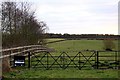 Gates to the footpath at Stanton St John