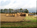 TL9984 : Sugar beet clamp in field beside the road to North Lopham by Evelyn Simak