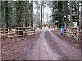 Access to the Thorpe Woodlands Adventure Centre