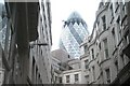 TQ3381 : Looking above Fenchurch Buildings towards The Gherkin by Basher Eyre