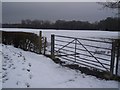 TQ8331 : Gate and footpath junction on the High Weald Landscape Trail by David Anstiss