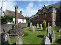 Cross in Porlock churchyard