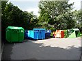 Recycling facilities near public car park, Porlock