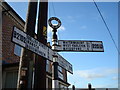 Road sign, Yalding