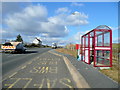 Bus shelter by the A485