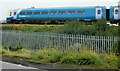 Arriva train heading north, Herbert Road, Newport