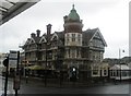 Scaffolding on a pub outside Worthing Station