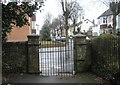 Gate from St Andrew the Apostle into Victoria Road