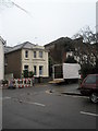 Looking from Cambridge Road towards roadworks in Christchurch Road