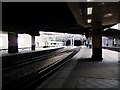 View out of New Street station, from platform 8a