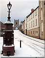 Alnwick: early-morning snow