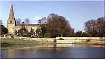SE9482 : Brompton Ponds and All Saints’ Church by Alan Walker