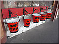 Fire buckets, Minehead Station