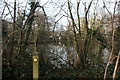 Darent Valley Path waymarker, Bradbourne Lakes