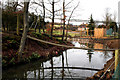 Surrey:  Suspension bridge, Aldro School, Shackleford