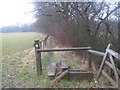 Two step stile on Greensand Way