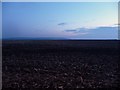 New Forest : Ploughed Field at Dusk