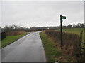 The Saxon Shore Way leaves Ash Hill