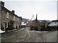 Road junction at south end of Llansilin