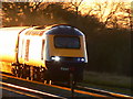 Leading power car, HST 125 en route to London