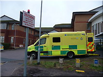 SX9391 : Exeter : Royal Devon & Exeter Hospital Ambulance Bay by Lewis Clarke