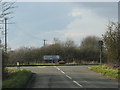 Road from Stanton Harcourt approaches the B4449