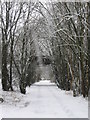 Dunblane in Winter.  Railway ghosts.