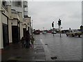 A wet and windy day on Worthing seafront