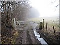 Gated track on the (old) Weardale Way