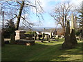 Churchyard, and view, Christchurch, Newport