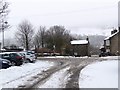 SD9598 : "The Square" in Gunnerside, after 10cms of snow by Christine Johnstone