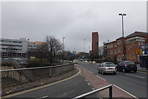 SE2934 : A660 Woodhouse Lane, looking North West by Michael Jagger