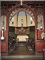 The church of St John the Evangelist - apse viewed through screen