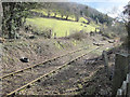 SJ2723 : Section of railway under Llynclys Hill by John Firth