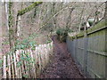 Footpath east from St Laurence church