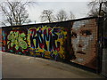 Graffiti wall, Alexandra Park skatepark, North London