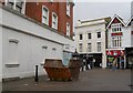 Skip at the top of Montague Place