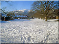 Lying snow near Madresfield Road